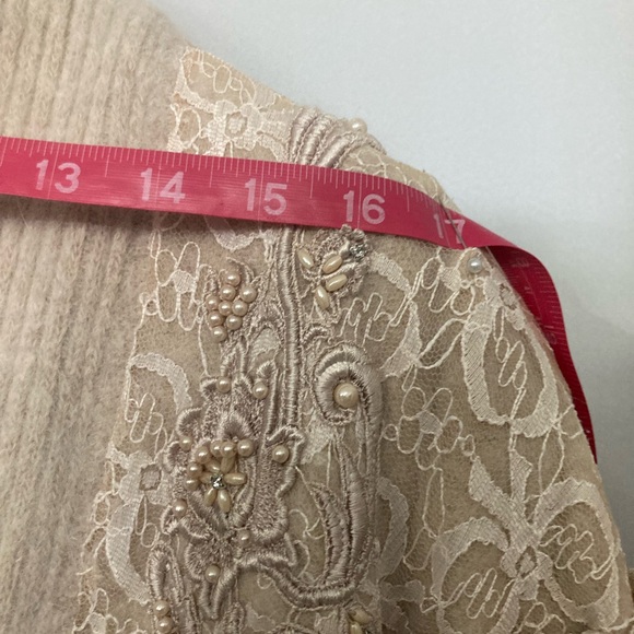 BELLDINI Angor & Rabbit Hair Long Cardigan M Beige NWOT - Picture 10 of 13